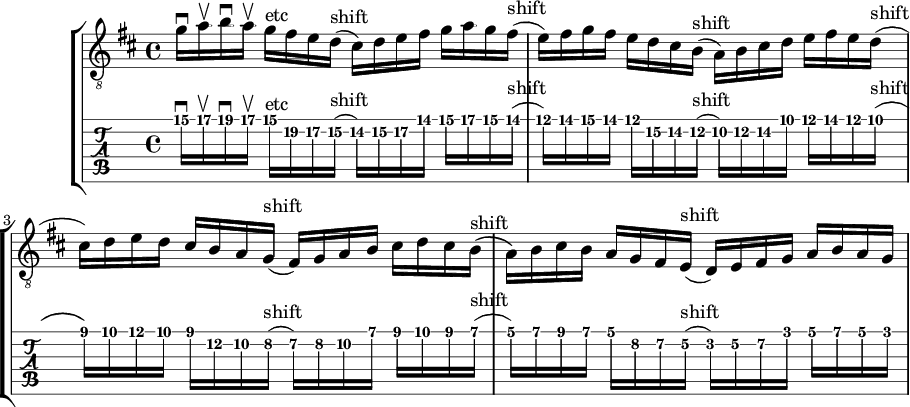 shifting from the final position to the first