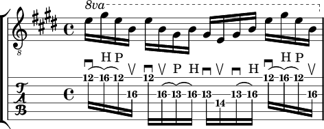 longer string skipping arpeggio