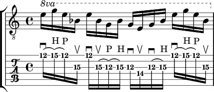 longer string skipping arpeggio