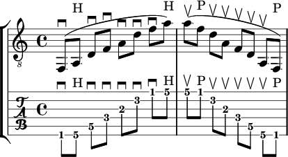 d minor sweep